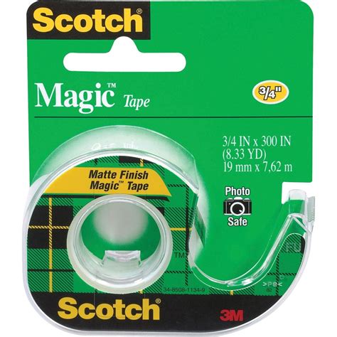 Scotch magic tape with a flat finish